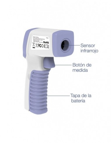 Termómetro infrarrojos para medir la...