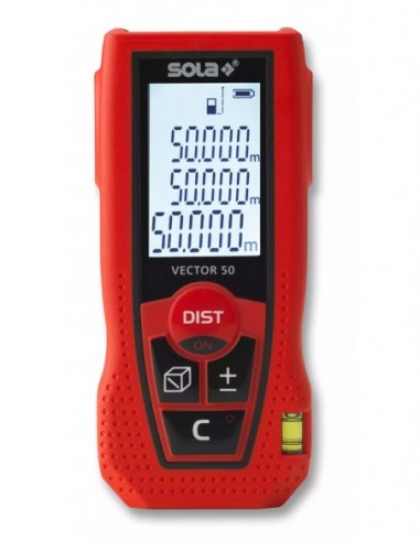 Medidor láser con alcance hasta 50 m....