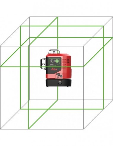Nivel láser de líneas verdes de 360...