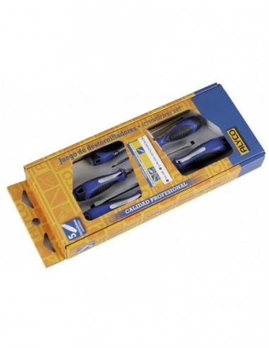 JUEGO DE 5 DESTORNILLADORES BOCA...