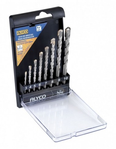 JUEGO 8 BROCAS PARA HORMIGÓN MANGO...