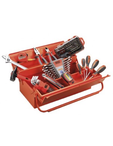 CAJA METÁLICA DE 3 BANDEJAS CON...