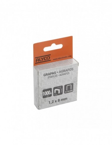 CAJA 1000 GRAPAS TIPO "U" ALYCO ORANGE