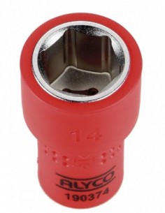 LLAVE VASO 1/4" AISLADO 13 MM
