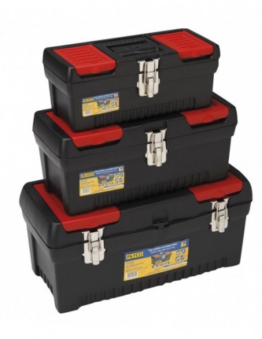 CONJUNTO DE 3 CAJAS DE PLÁSTICO CON...