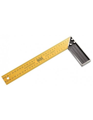 ESCUADRA ACERO TEMPLADO M/ALUMINIO 300MM