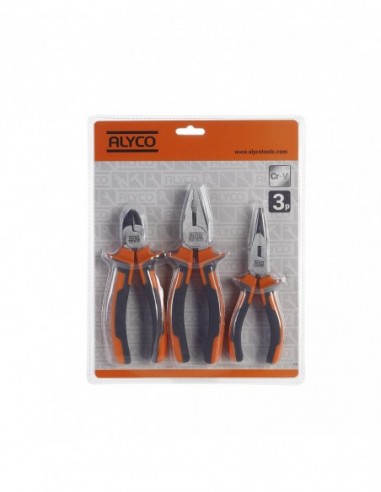 JGO 3 ALICATES EN BLISTER ALYCO ORANGE