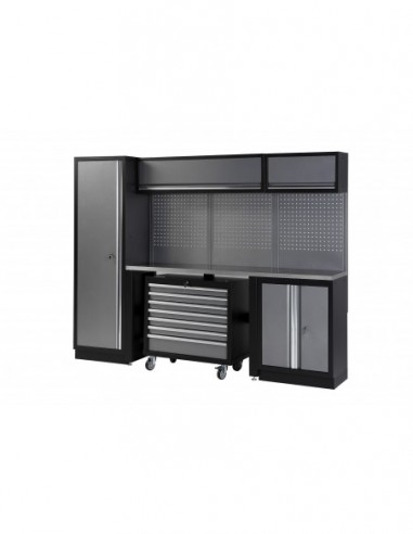 CONJUNTO MODULAR 3 MOD. BASE ACERO INOX