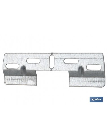 PLACA COLGADOR DOBLE 130 MM CON HUECO...