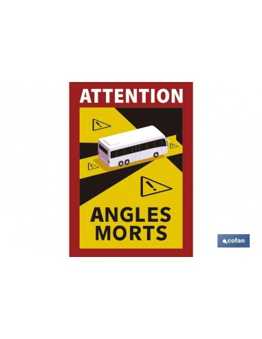 ETIQUETA ADHESIVA «ATTENTION ANGLES...