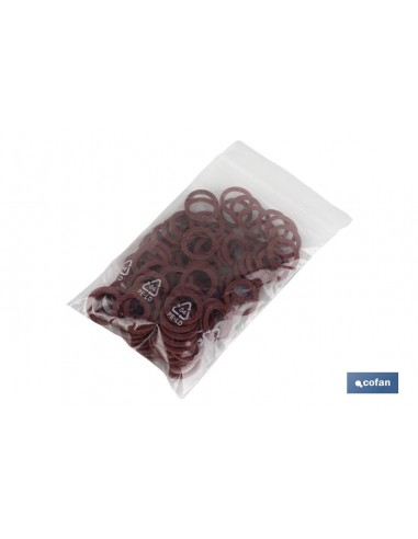 ARANDELA DE FIBRA ROJA M-5 X 9 X 1,5...