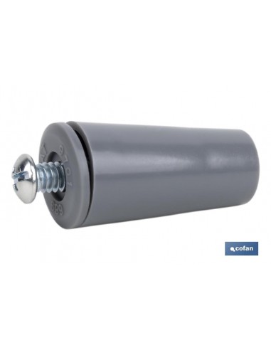 TOPE PERSIANA 40 MM GRIS CON TORNILLO...