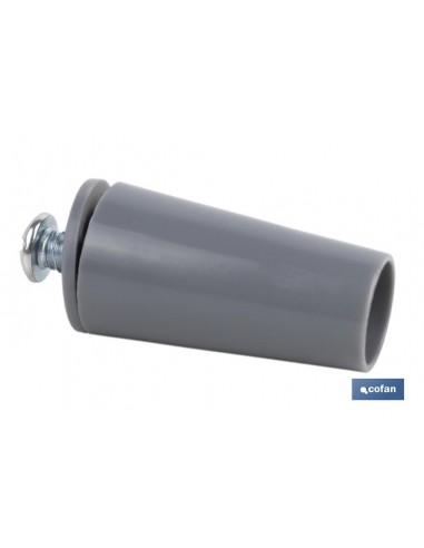 TOPE PERSIANA 40 MM GRIS CON TORNILLO...
