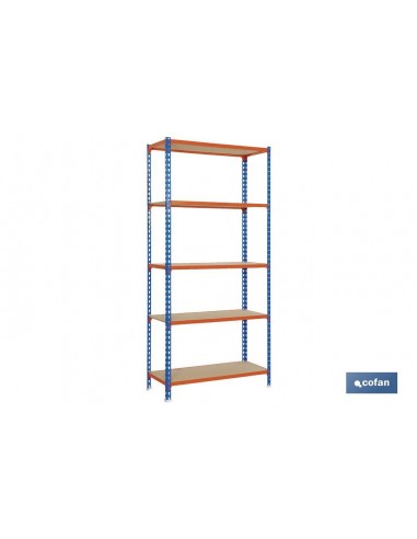 ESTANTERÍA AZUL/NARANJA 5 BALDAS DE...