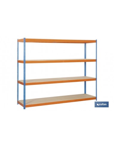 ESTANTERÍA MEDIA CARGA AZUL/NARANJA 4...