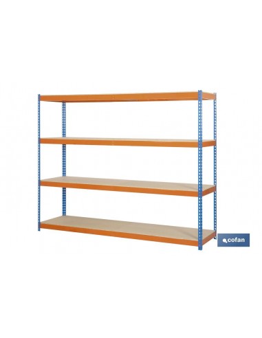 ESTANTERÍA MEDIA CARGA AZUL/NARANJA 4...