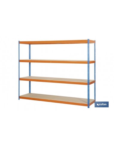 ESTANTERÍA MEDIA CARGA AZUL/NARANJA 4...