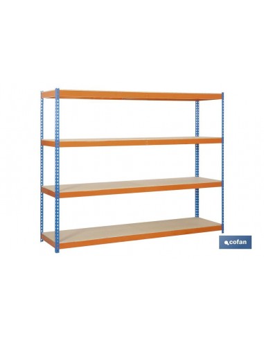ESTANTERÍA MEDIA CARGA AZUL/NARANJA 4...