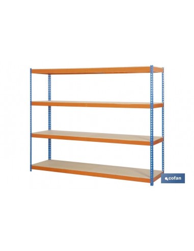 ESTANTERÍA MEDIA CARGA AZUL/NARANJA 4...
