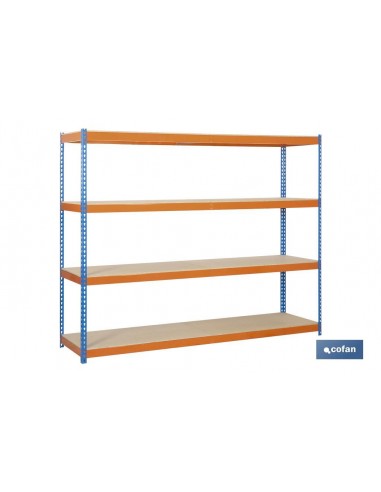 ESTANTERÍA MEDIA CARGA AZUL/NARANJA 4...