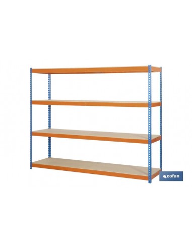 ESTANTERÍA MEDIA CARGA AZUL/NARANJA 4...
