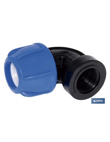 CODO 90° ROSCA HEMBRA PP PN16 90 X 3...