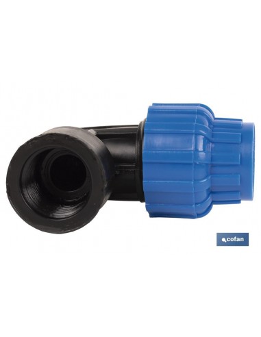 CODO 90° ROSCA HEMBRA PP PN16 90 X 4...