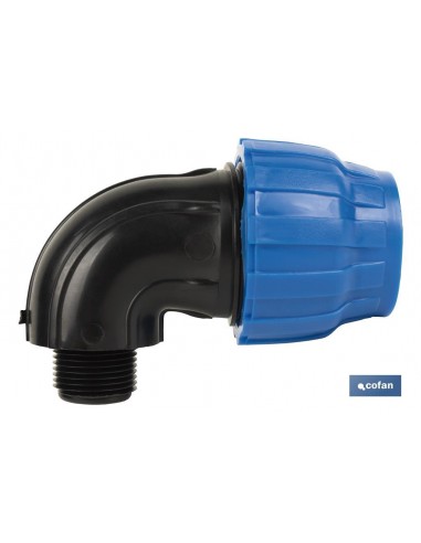 CODO 90° ROSCA MACHO PP PN16 20 X 1/2...