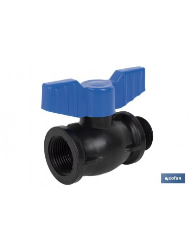 VÁLVULA DE BOLA ROSCA M-H PP PN16 1/2...