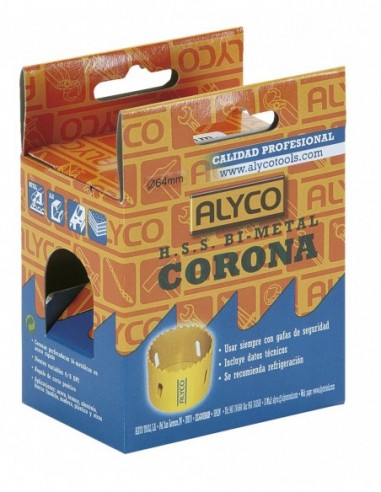 CORONA PERFORADORA BIMETALICA ALYCO