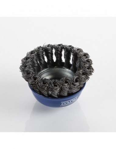 CEPILLO DE TAZA ALAMBRE TRENZADO GRÍS...