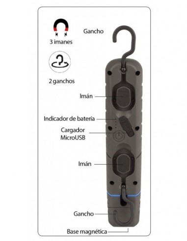 LINTERNA RECARGABLE REFORZADA...