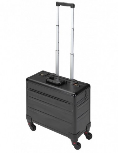 MALETA TROLLEY DE ALUMINIO 4 RUEDAS Y...