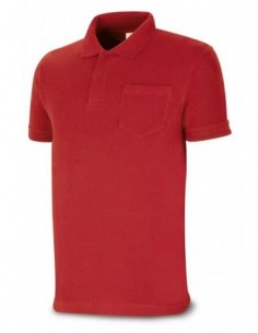 1288-POLR POLO ALGODON ROJO