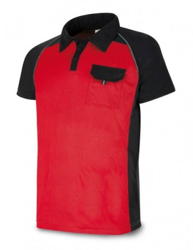 1288-POLRN POLO TECNICA ROJO NEGRO