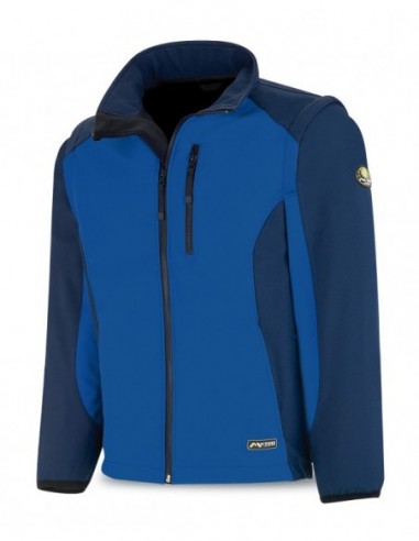 288-CSA CAZADORA TIPO SOFT SHELL AZUL...