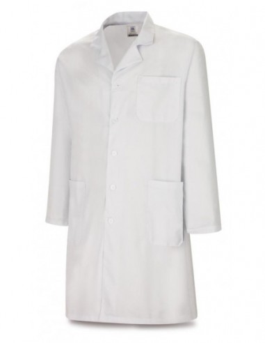 388-BAUB BATA UNISEX TERGAL BLANCA DE...