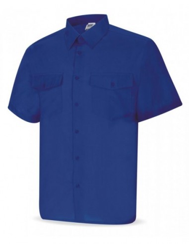 388-CAMC CAMISA TERGAL AZULINA M/CORTA