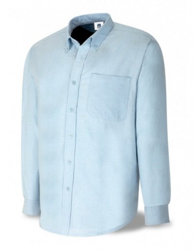 388-COML CAMISA ALGODON OXFORD AZUL
