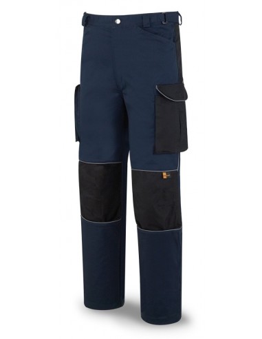 588-PAN PANTALON TERGAL AZUL/NEGRO SPORT