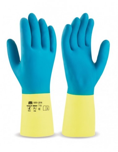 688-LB/N GUANTE BICOLOR LATEX-NEOPRENO
