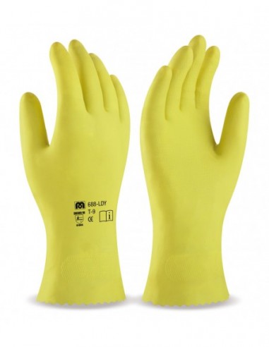 688-LDY GUANTE LATEX DOMESTICO AMARILLO