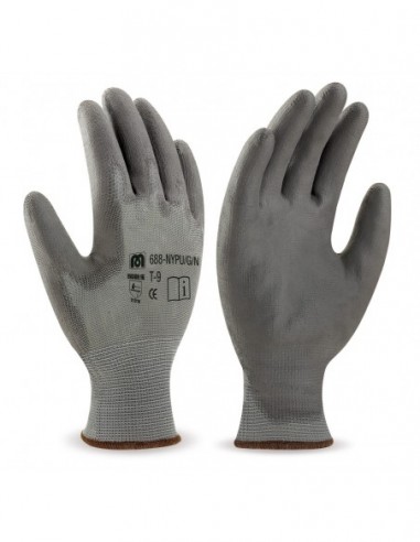688-NYPU/G/N GUANTE NYLON POLIURETANO...