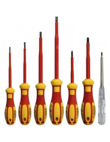 Juego de destornilladores electricista