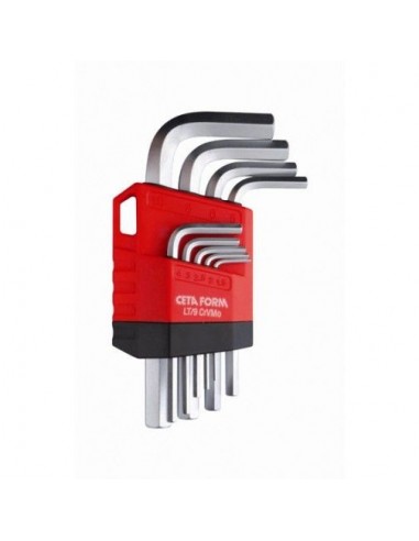 Juego llaves hexagonal brazo corto (9...