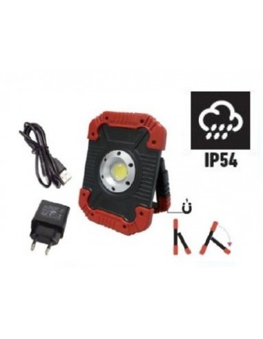 Foco LED recargable con asa magnética