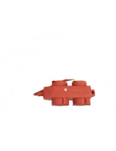 Prolongador industrial 4 bases con tapas