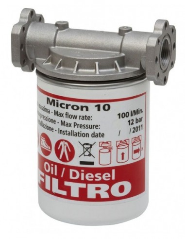Filtro para aceite, gasóleo y biodiesel