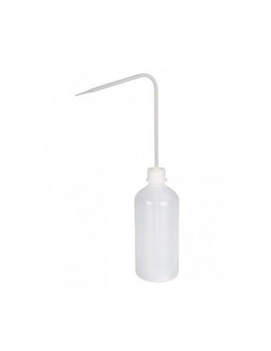 Botella dispensadora con pico acodado