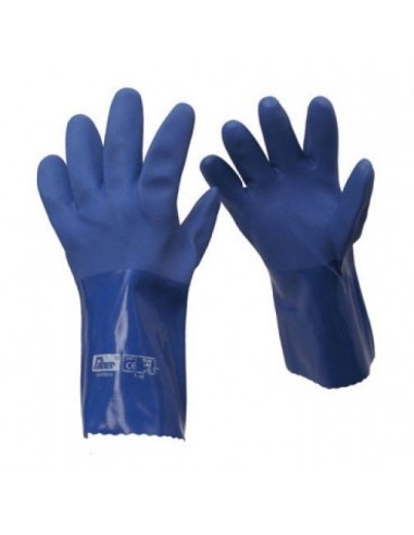 Guante PVC azul